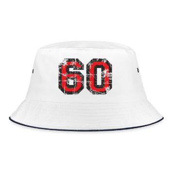 Nombre 60 Soixante 60e Design Anniversaire (FR) - Bob - blanc/marine - Devant