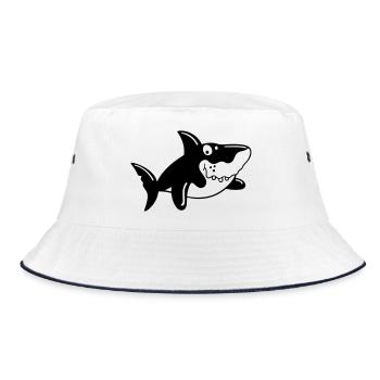 Requin comique - Bob - blanc/marine - Devant