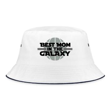 Best Mom In The Galaxy - Bucket Hat - white/navy - Front