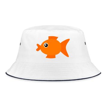 Poisson chemise poisson motif,Cadeau de vêtements de pêche - Bob - blanc/marine - Devant
