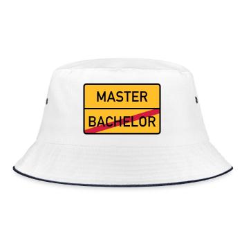 master - Bucket Hat - white/navy - Front