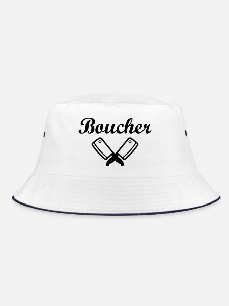 Boucher - Bob - blanc/marine