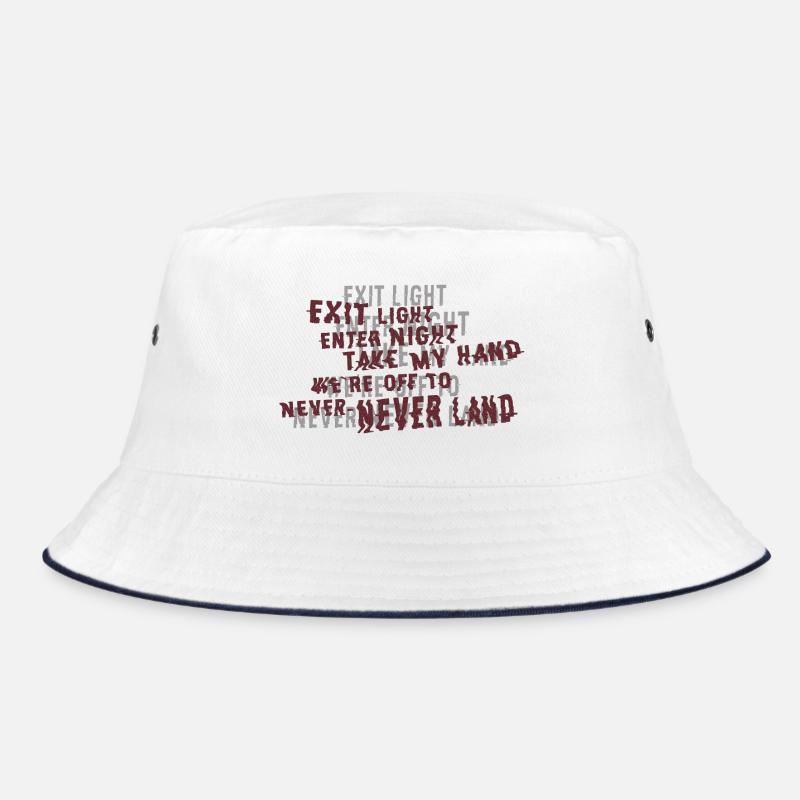 sandman - lyrics - Bucket Hat - white/navy
