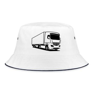 Camion camion – bord net sur la route - Bob - blanc/marine - Devant