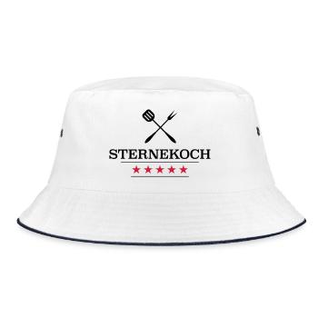 Sternekoch - Bucket Hat - Weiß/Navy - Vorne