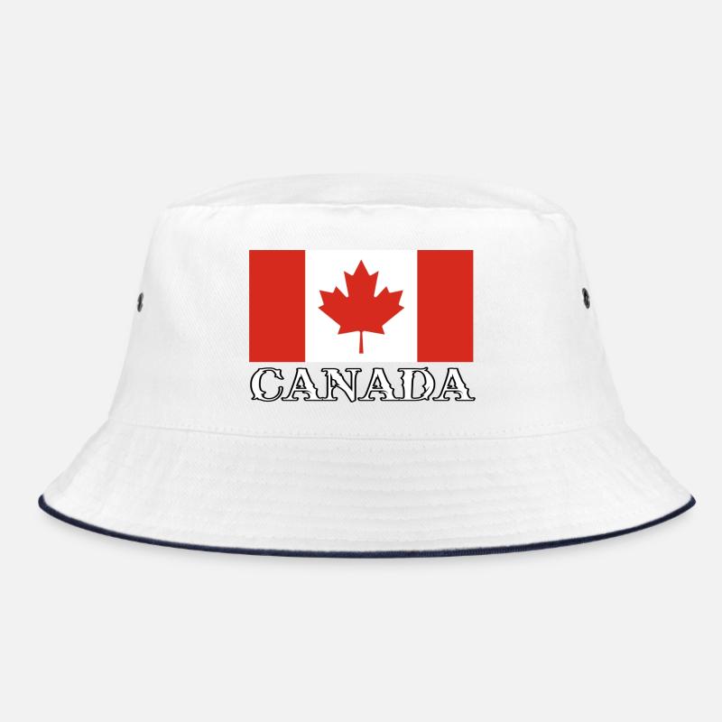 KANADA - Bucket Hat - Weiß/Navy