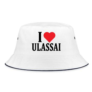 T-shirt I love Ulassai t-shirt Sardinia - Bucket Hat - white/navy - Front
