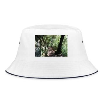 Madeira Portugal Poster - Bucket Hat - Weiß/Navy - Vorne