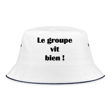 Le groupe vit bien ! - Bob - blanc/marine - Devant