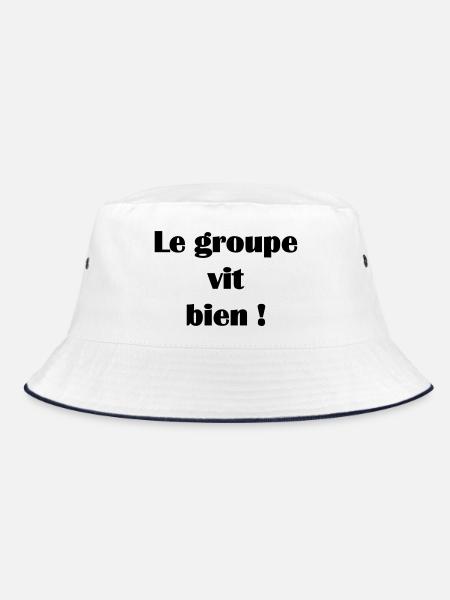 Le groupe vit bien ! - Bob - blanc/marine - Devant
