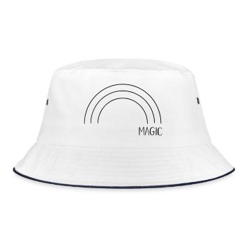 Magic Rainbow - Bucket Hat - white/navy - Front
