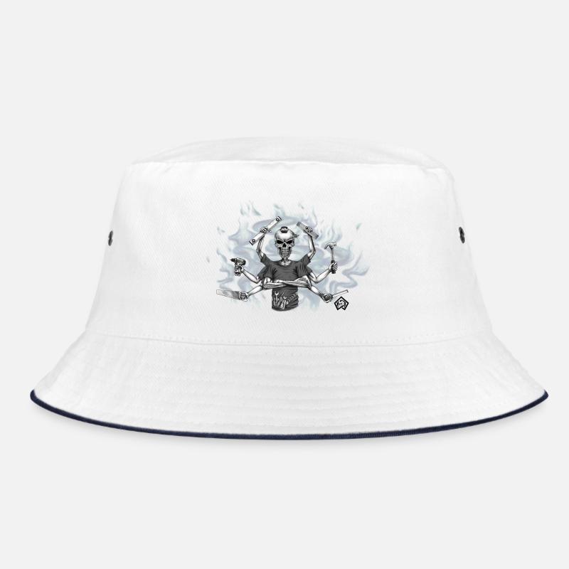 Polyvalent, polyvalent, gardien, artisan - Bob - blanc/marine
