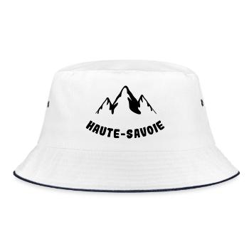 Haute Savoie Montagne Noir - Bob - blanc/marine - Devant