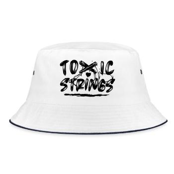 Toxic Strings - Bucket Hat - white/navy - Front