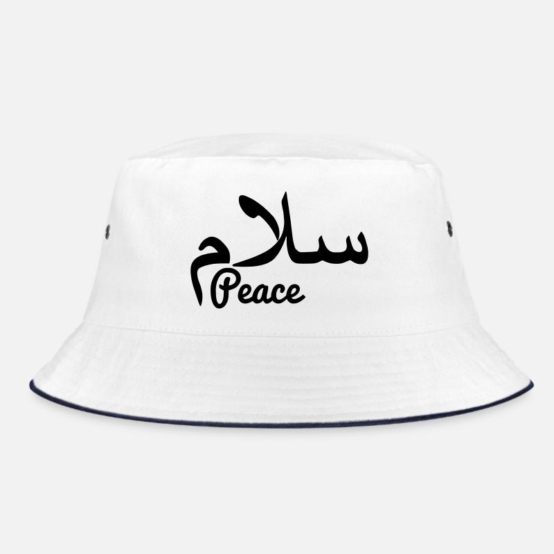 Arab peace text peace Bucket Hat