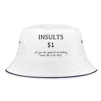 1 $ Insultes - Bob - blanc/marine - Devant