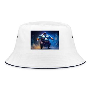 Sumo God - Bucket Hat - white/navy - Front