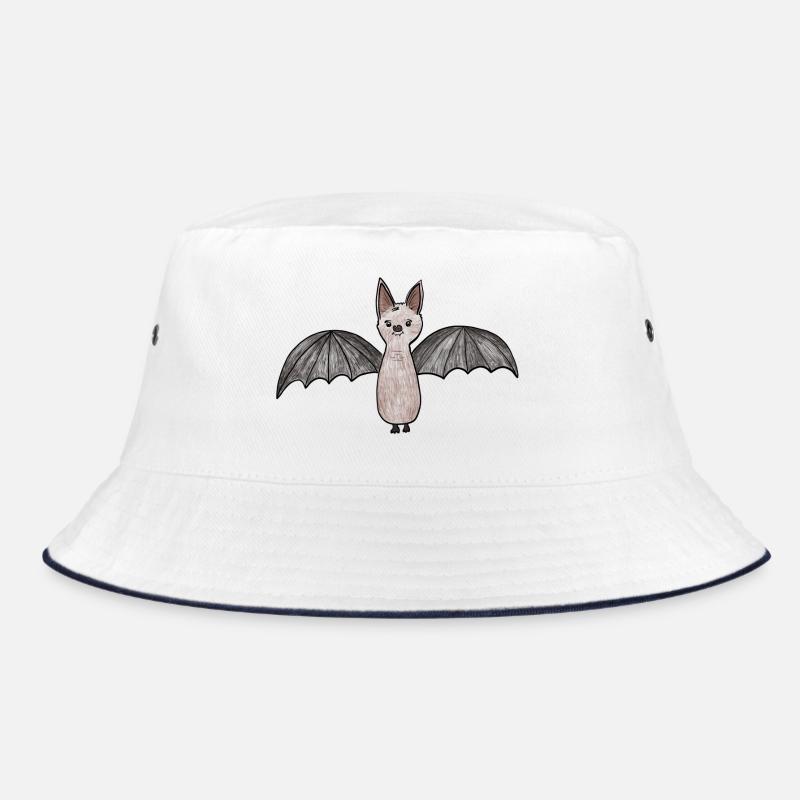 Bat Phantom Illustration Bucket Hat