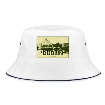 Impression vintage de Dublin Skyline - Bob - blanc/marine - Devant