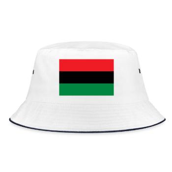 Flag of the UNIA - Pan African Alliance Africa - Bucket Hat - white/navy - Front