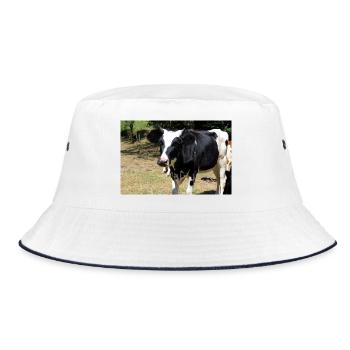 Affiche de vache - Bob - blanc/marine - Devant