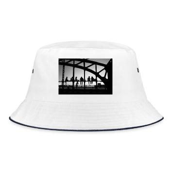 Evening - Bucket Hat - white/navy - Front