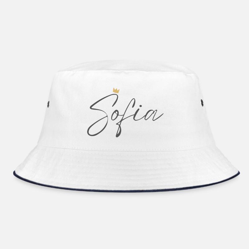 Prinzessin Sofia Kronenhemd – Name mit Buchstabe S Bucket Hat