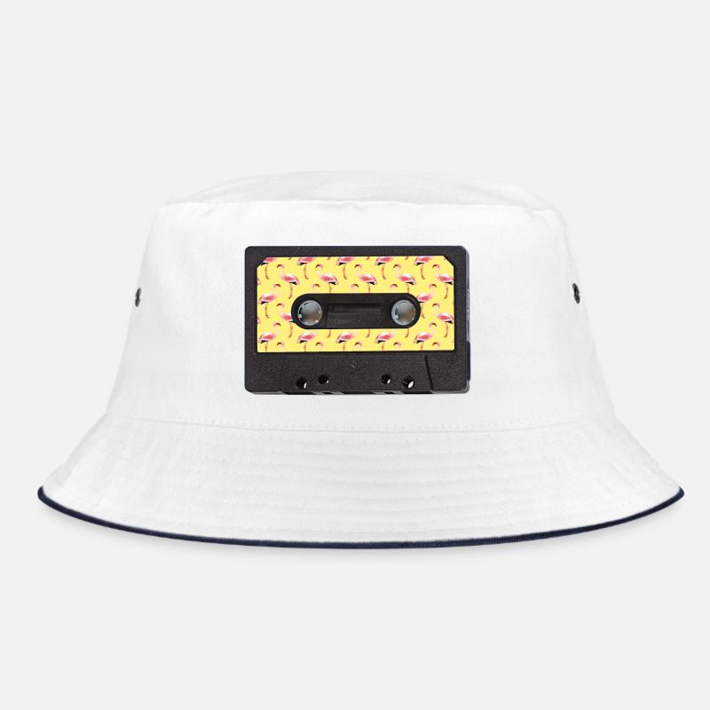 Graphisme d’été Flamingo vintage cassette - Bob - blanc/marine