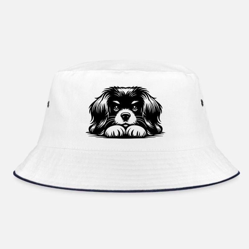 Tibet Spaniel Kopf mit Pfoten Bucket Hat