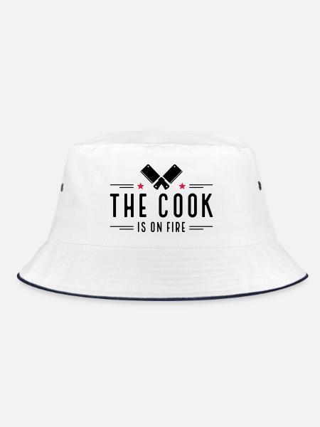 Cadeaux amusants pour les hommes qui aiment cuisiner - Bob - blanc/marine - Devant
