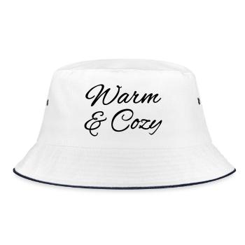 Warm & Cozy – Lettrage câlin d’automne et d’hiver - Bob - blanc/marine - Devant