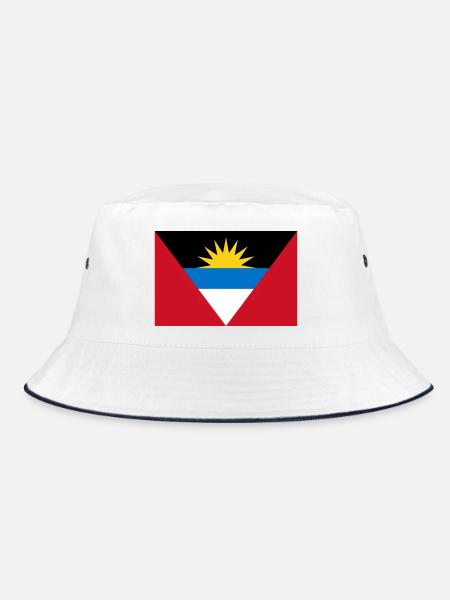 Antigua und Barbuda - Bucket Hat - Weiß/Navy