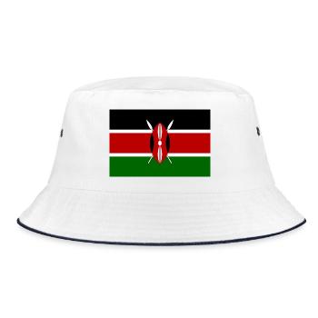 Kenya - Bucket Hat - white/navy - Front