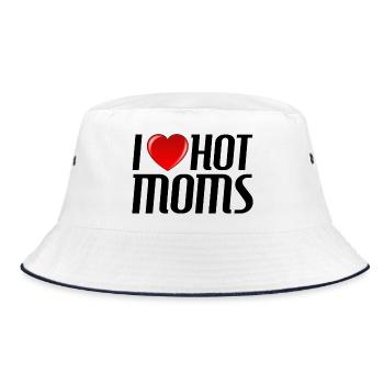 J’adore les mamans sexy - Bob - blanc/marine - Devant