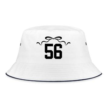 Issue 56 Knot - 56th Anniversary - Bucket Hat - white/navy - Front