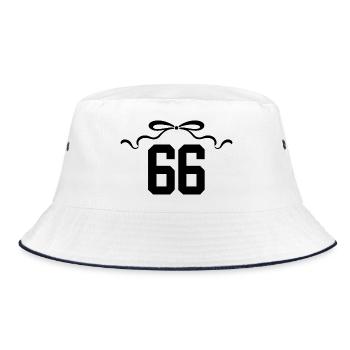 Issue 66 Knot - 66th Anniversary - Bucket Hat - white/navy - Front