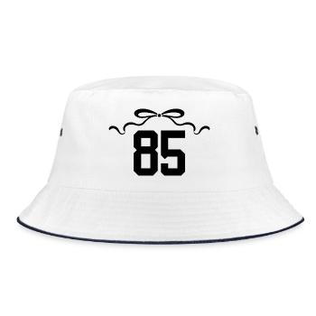 Numéro 85 noeud - 85e anniversaire - Bob - blanc/marine - Devant
