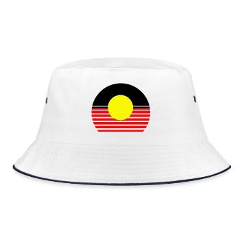 Australiens aborigènes - Bob - blanc/marine - Devant