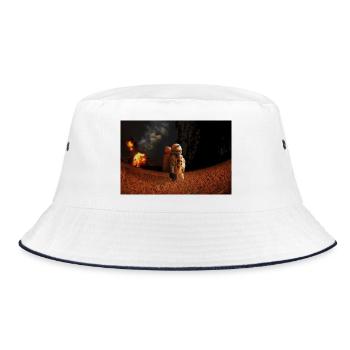 Astronaute sur la Terre détruite - Bob - blanc/marine - Devant