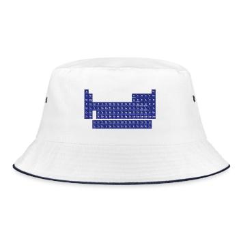 The periodic table of the elements - Bucket Hat - white/navy - Front