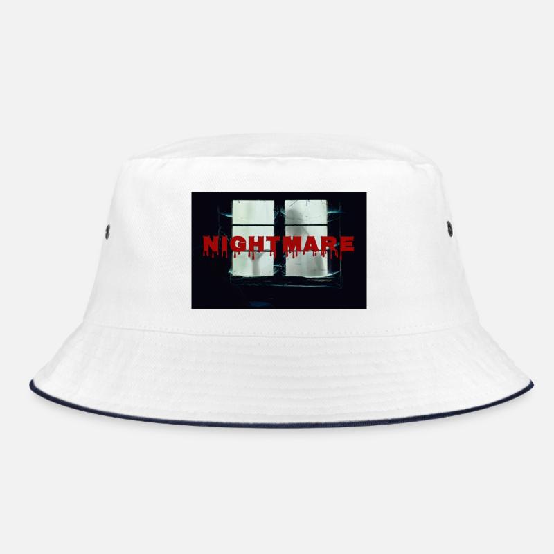 Nightmare_Ghost_Halloween Bucket Hat