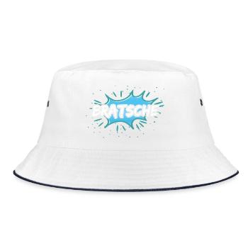 Geschenk für Bratsche - Bucket Hat - Weiß/Navy - Vorne