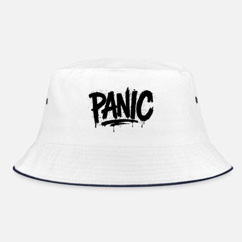 Expressive Graffiti "Panic" Font Bucket Hat