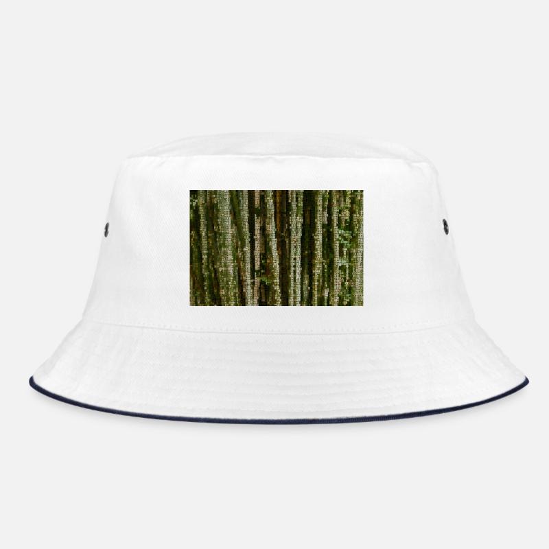 Forest Lines Camouflage Pattern Bucket Hat