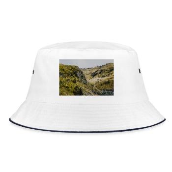 Toile de fond d’impression de pays de collines - Bob - blanc/marine - Devant