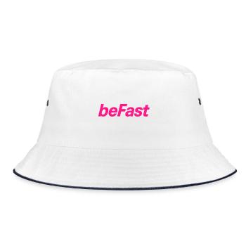 Lettrage néon BeFast - Bob - blanc/marine - Devant