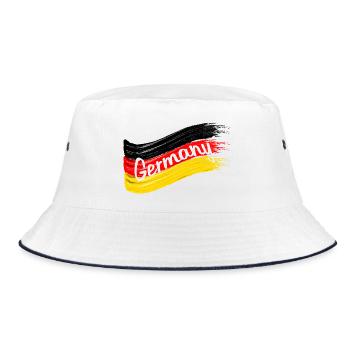 Drapeau allemand - Bob - blanc/marine - Devant