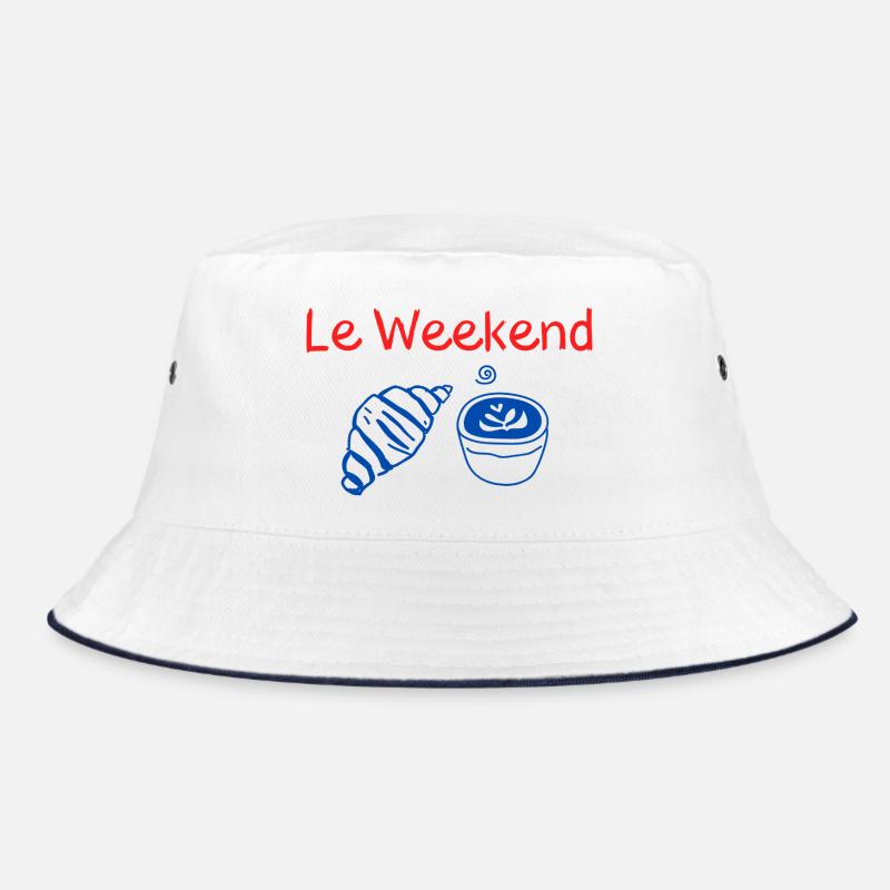 Das Croissant-und-Blaue-Kaffee-Wochenende Bucket Hat
