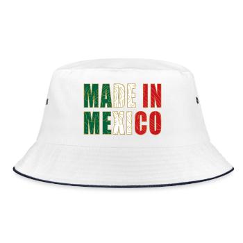 Made_in_Mexico - Bucket Hat - Weiß/Navy - Vorne