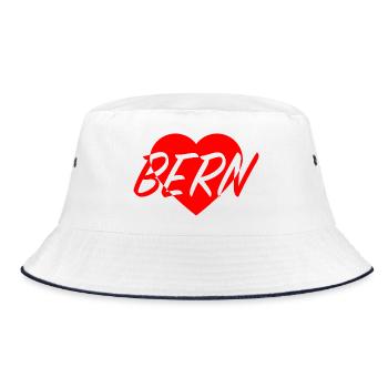 I love Bern Motif de cœur - Bob - blanc/marine - Devant